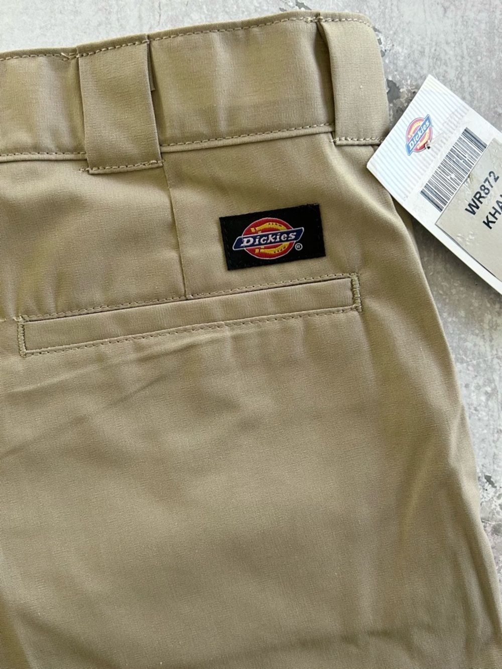Genuine Dickies Mens Slim Fit Flat Front Work Short 13", Khaki 34 NWT - Picture 4 of 6